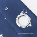 Navy Blue Romantic Star Curtains